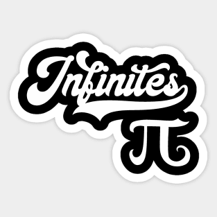 Team Infinites Vintage Baseball Script Number Pi Sticker